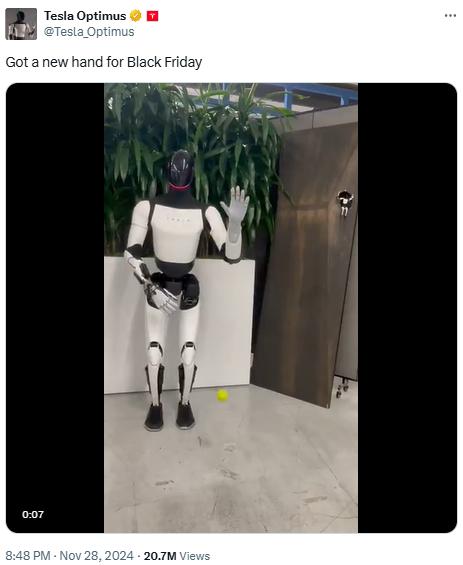 机械设备行业周报：特斯拉机器人灵巧手重大进展：驱控接近定型，量产将近