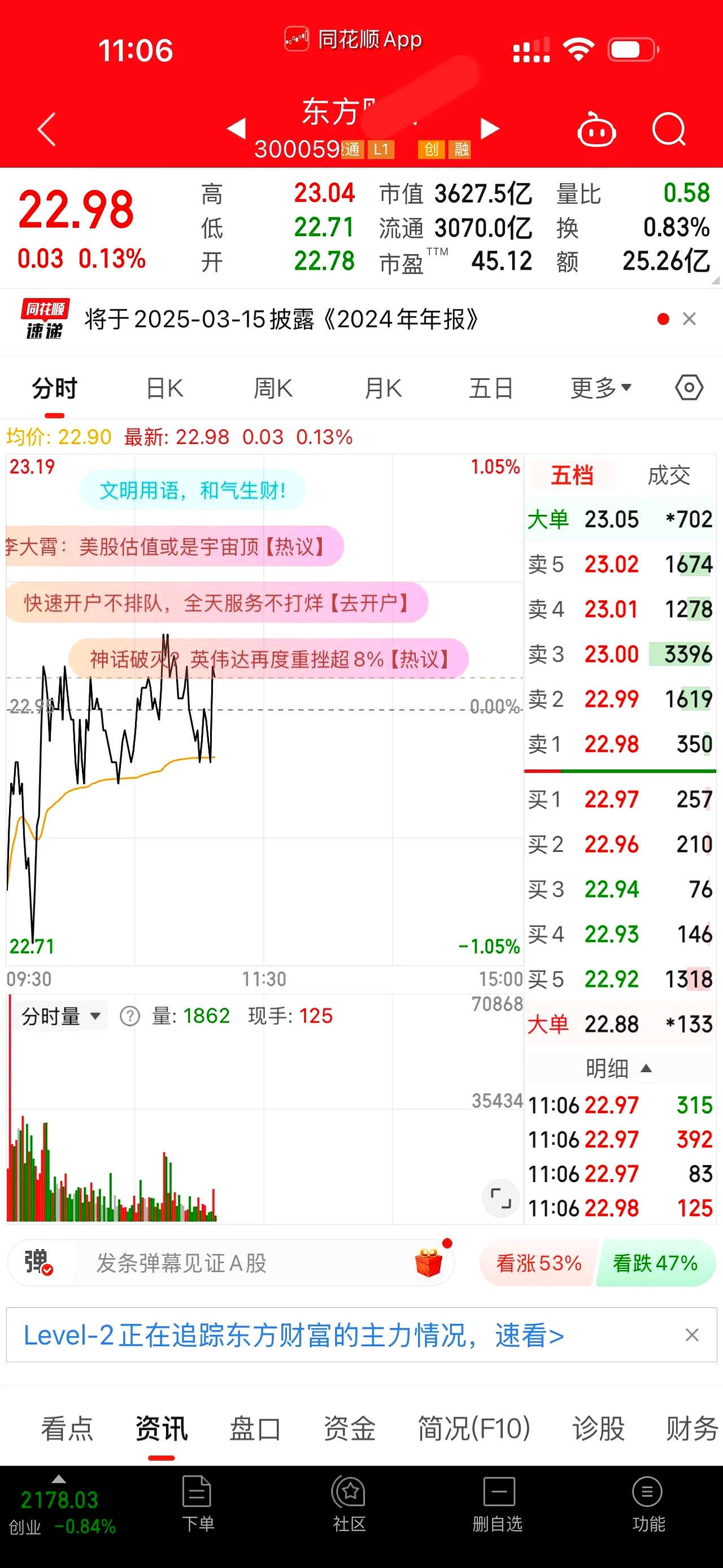 财报速递：东方财富2025年半年度净利润55.67亿元