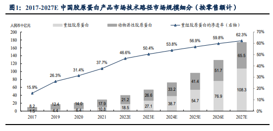 美容护理行业周报：重组人源化胶原蛋白实现再生医学新进展